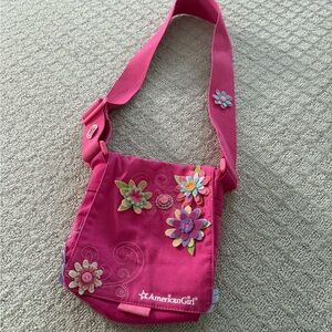 American Girl Pink Floral Shoulder Bag